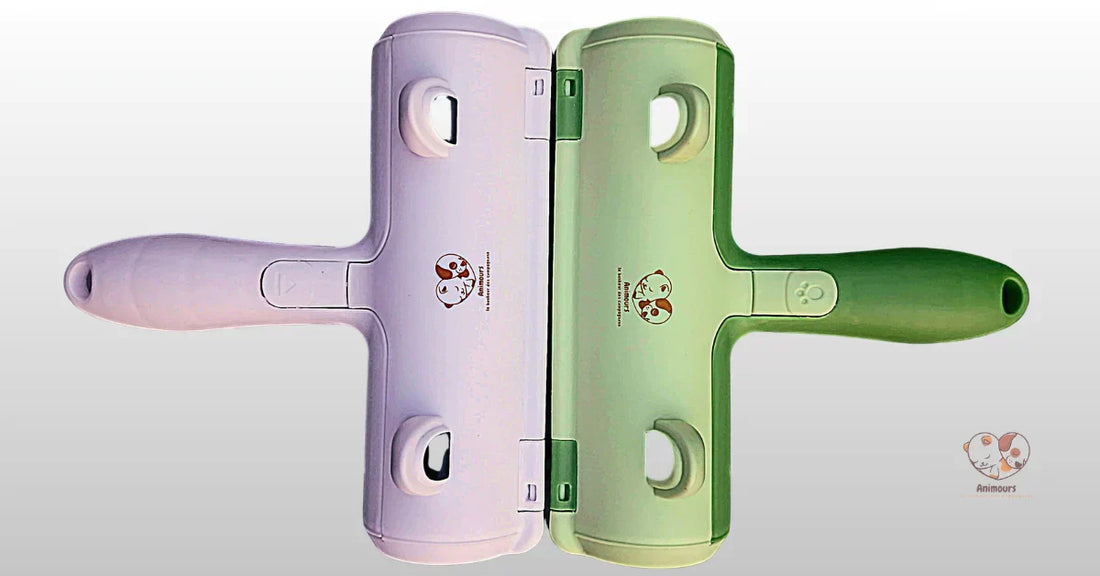 Brosse anti-poils verte pour cadeaux pour propriétaires d’animaux pratique et utile