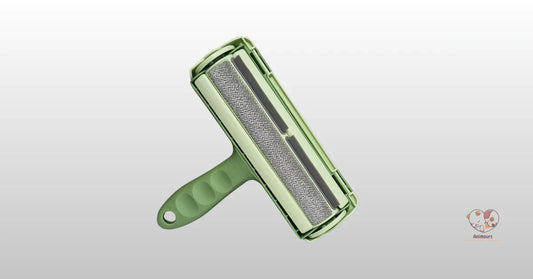 Brosse anti-poils Animours verte pour canapé et textiles, l'accessoire indispensable pour un salon propre.